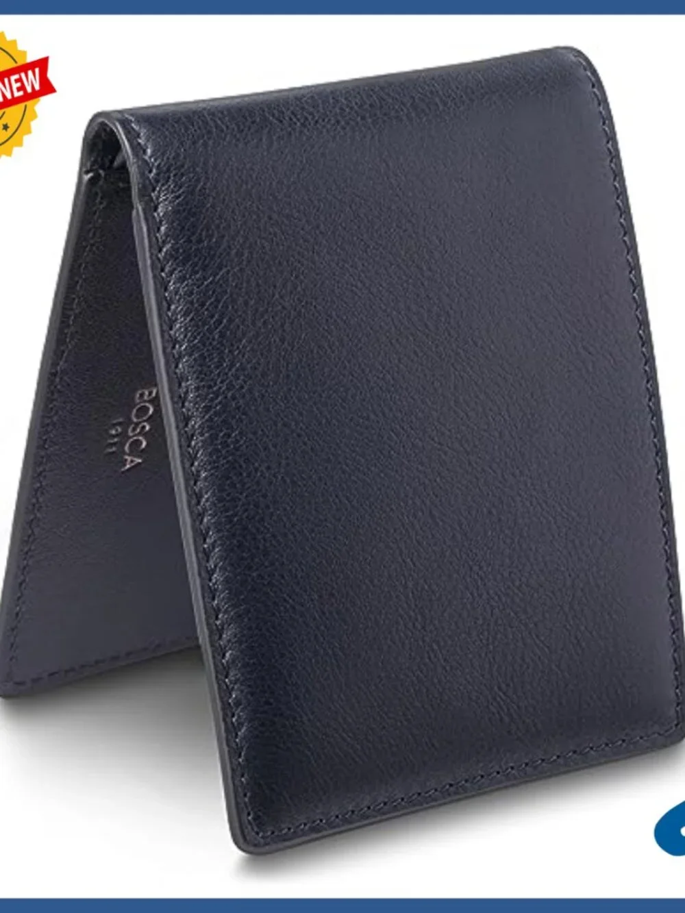Slim Bifold Wallet with RFID Protection and Removable ID Case